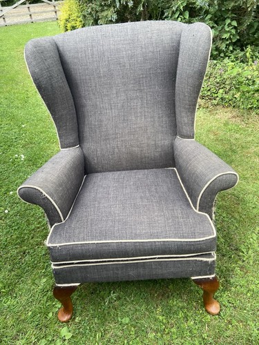 Wingback armchair queen anne - queen,