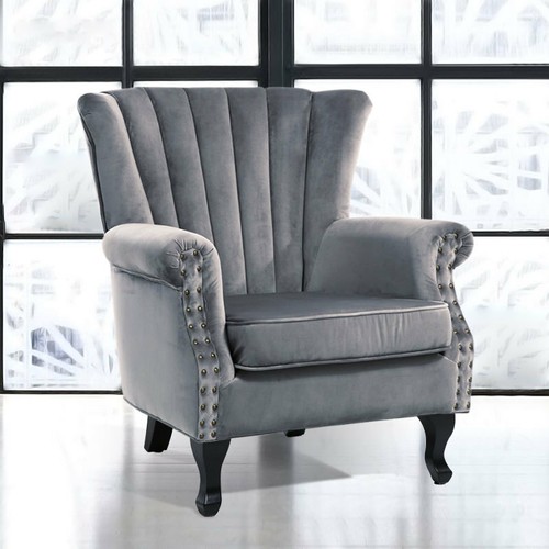 Queen anne velvet upholstered - velvet,