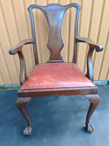 Walnut high back armchair - walnut,