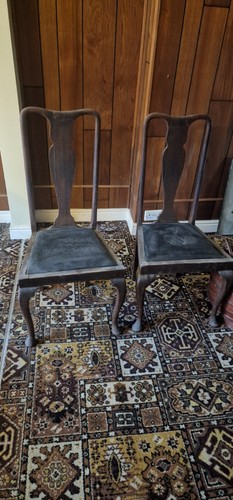 Set two antique dining - of,