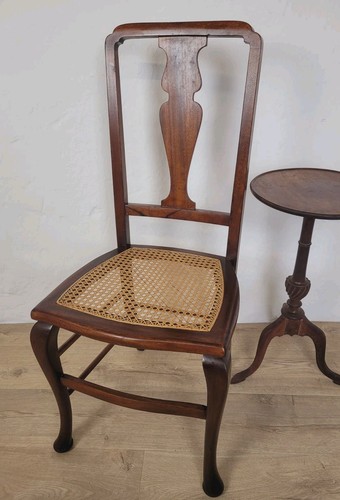Cane bedroom chair vintage mid - bedroom,