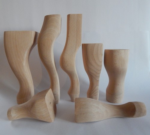 Wooden furniture legs feet - 4x,
