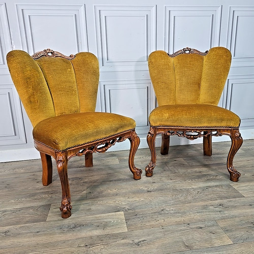 Antique style slipper chairs - antique,