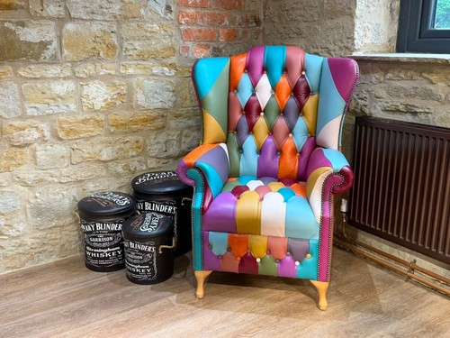 Queen anne scroll chesterfield - scroll,