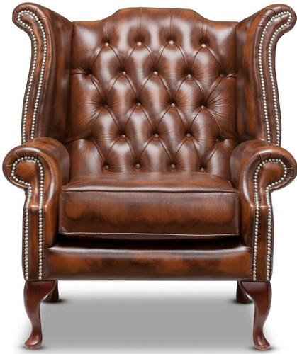 Chesterfield queen anne chair - chesterfield,