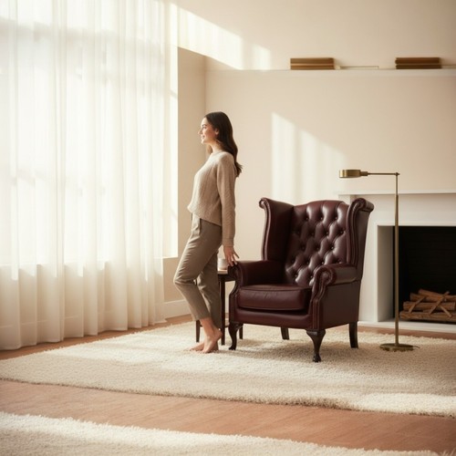 Queen anne italian leather - queen,