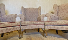 Set of 3 Queen Anne Style Wing