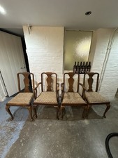 Set of 4 Vintage Wooden Dining