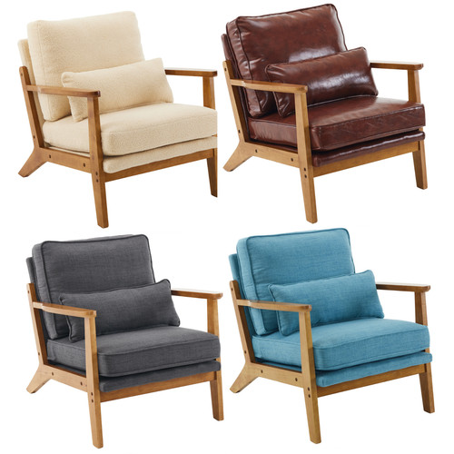 Retro wingback armchair - retro,