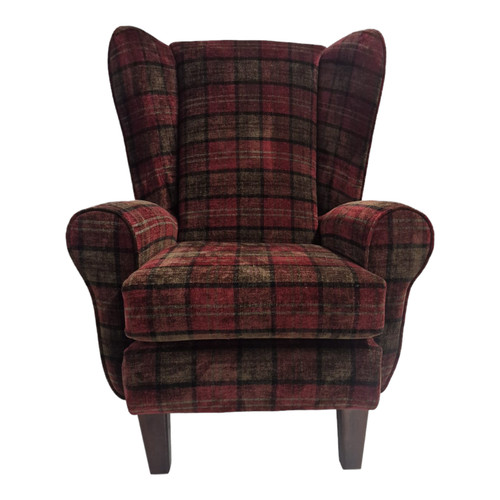 Accent wing back queen anne - back,
