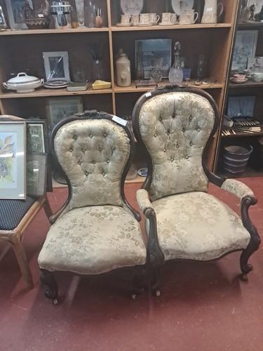 Pair queen anne style - pair, of