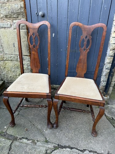 Pair victorian queen anne - of,