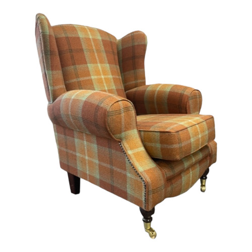 Wing back queen anne arm - arm, chair